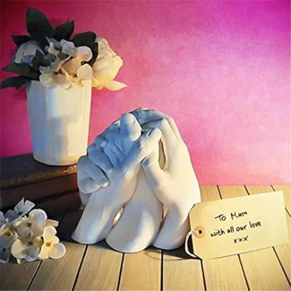 Family Hand Casting Kit for 4 - Premium DIY Hand Hold Statue Kit - Picture 2 of 6